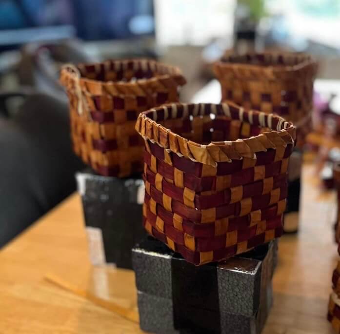 Cedar Basket Weaving